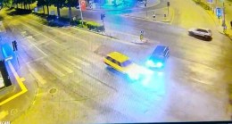 Kahramanmaraş’ta trafik kazası kamerada