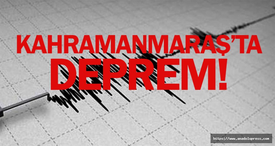 Kahramanmaraş’ta 2.3 şiddetinde deprem