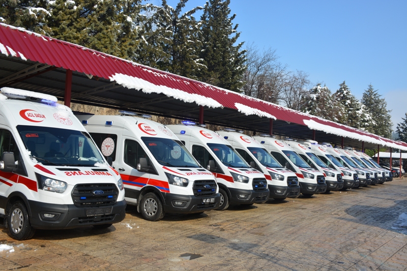 AMBULANS SAYISI 90 OLDU