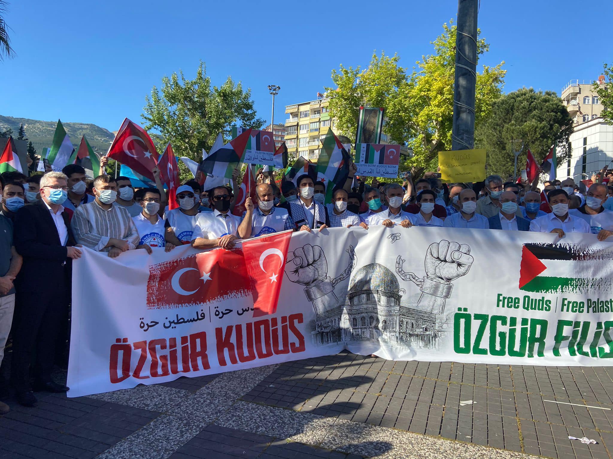 Kahramanmaraş ‘Kudüs’ için tek yürek oldu