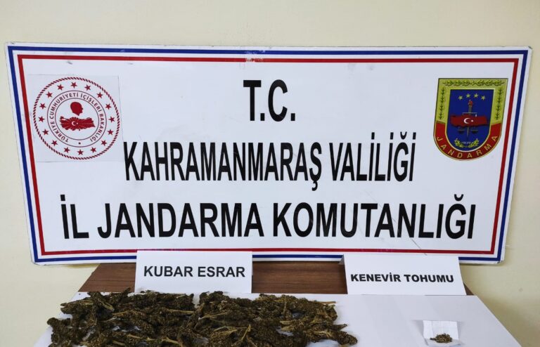 Pazarcık’ta uyuşturucudan 2 kişi yakalandı