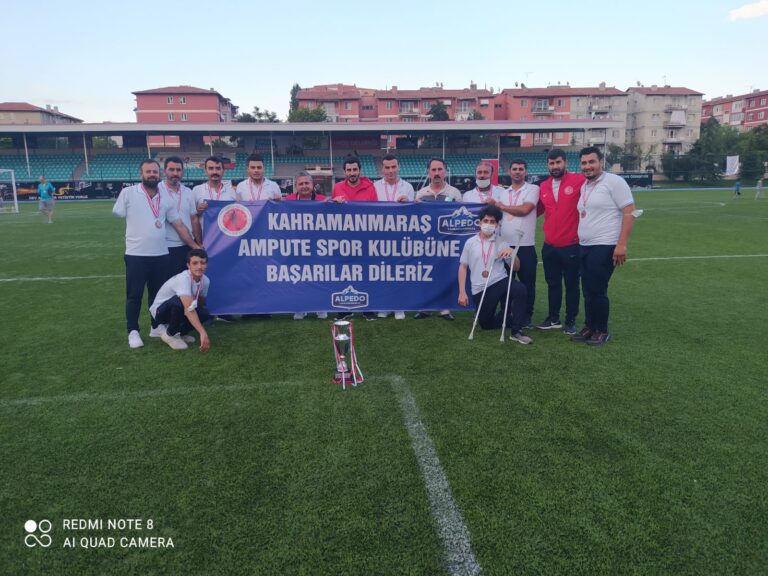 KAHRAMANMARAŞ AMPUTE KUPA İLE DÖNÜYOR