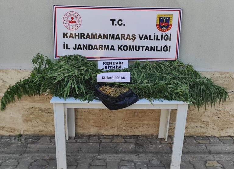 Pazarcık’ta uyuşturucu operasyonu