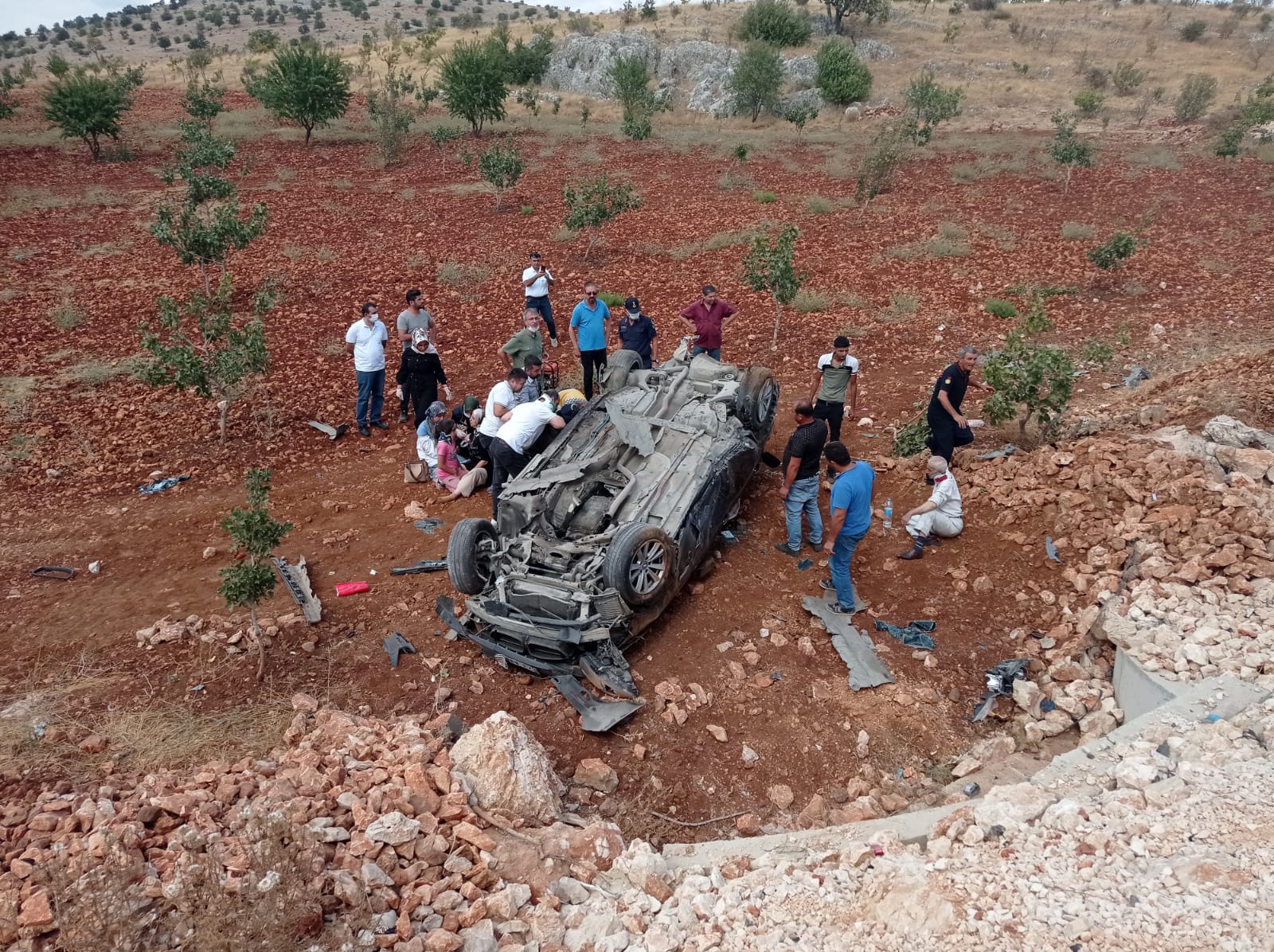 Kahramanmaraş’ta otomobil takla attı: 5 yaralı