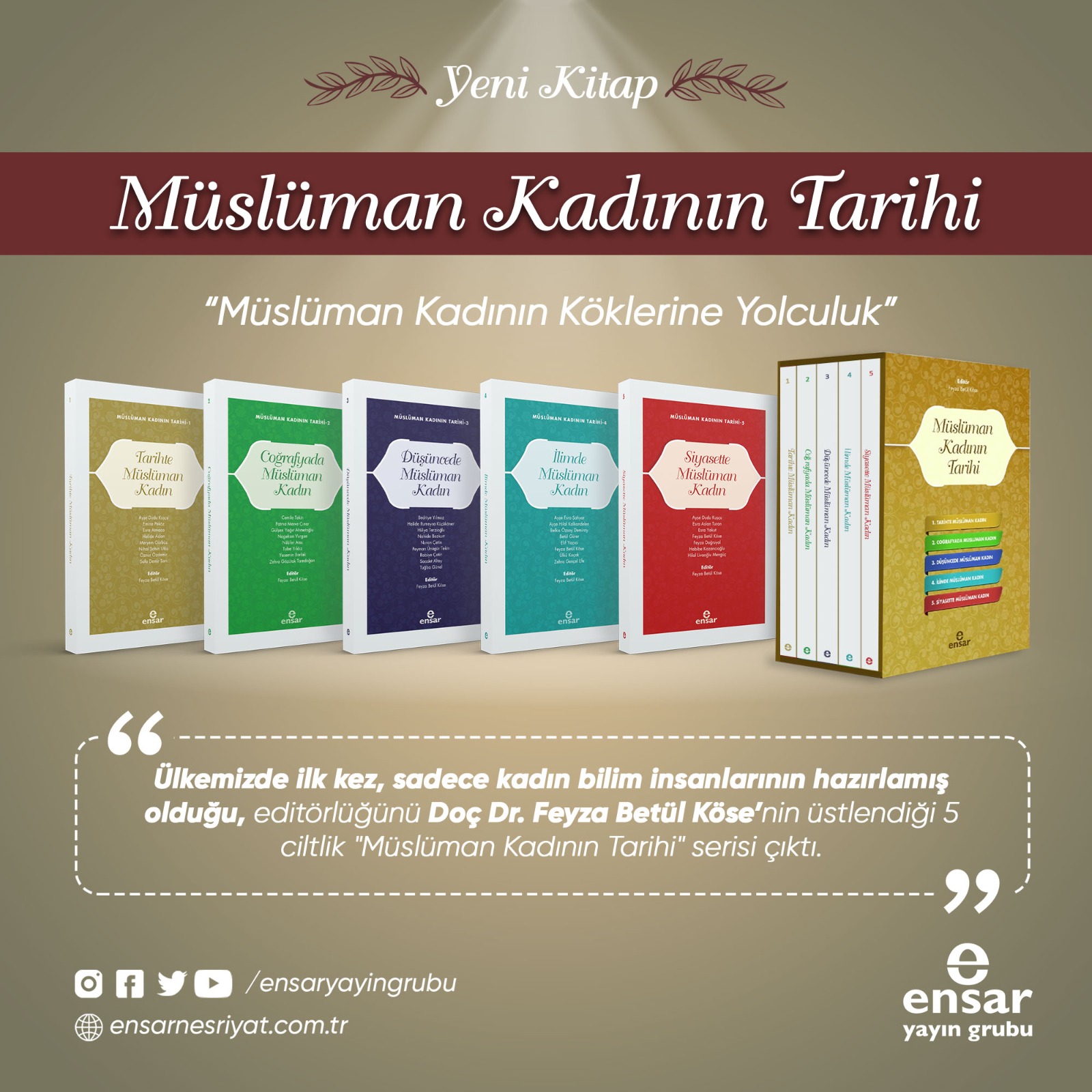 Müslüman Kadını Tarihi Kitap Serisi Yayımlandı