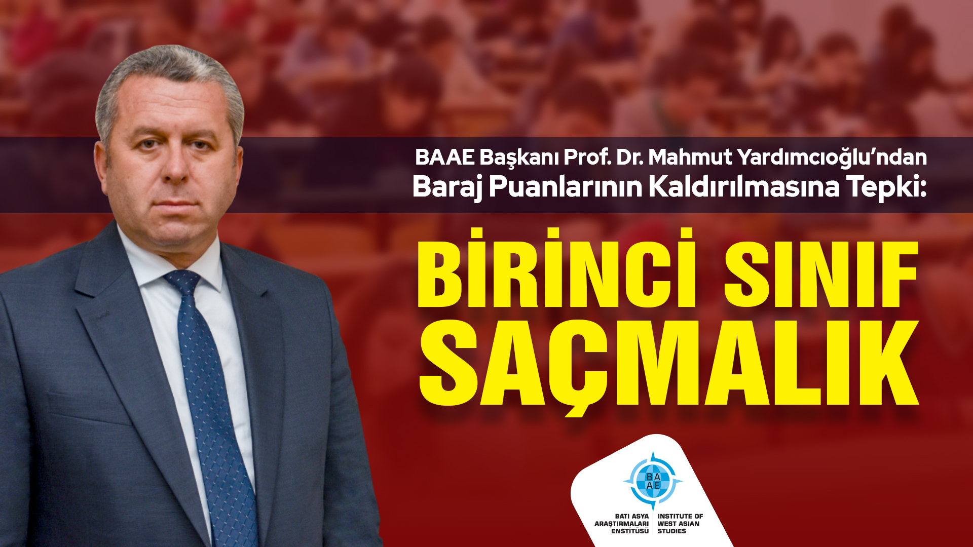 Yardımcıoğlu; “Bu Birinci Sınıf Saçmalık!”