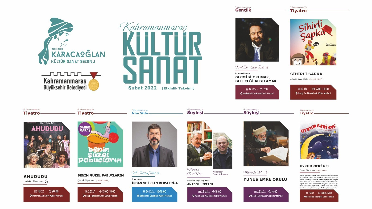 Şubat Kültür Sanat Etkinlikleri Başladı