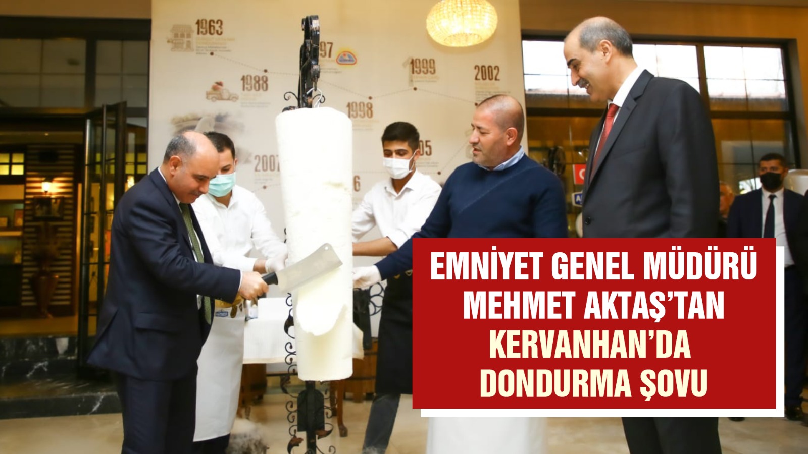 Emniyet Genel Müdürü Mehmet Aktaş’tan Kervanhan’da Dondurma Şovu