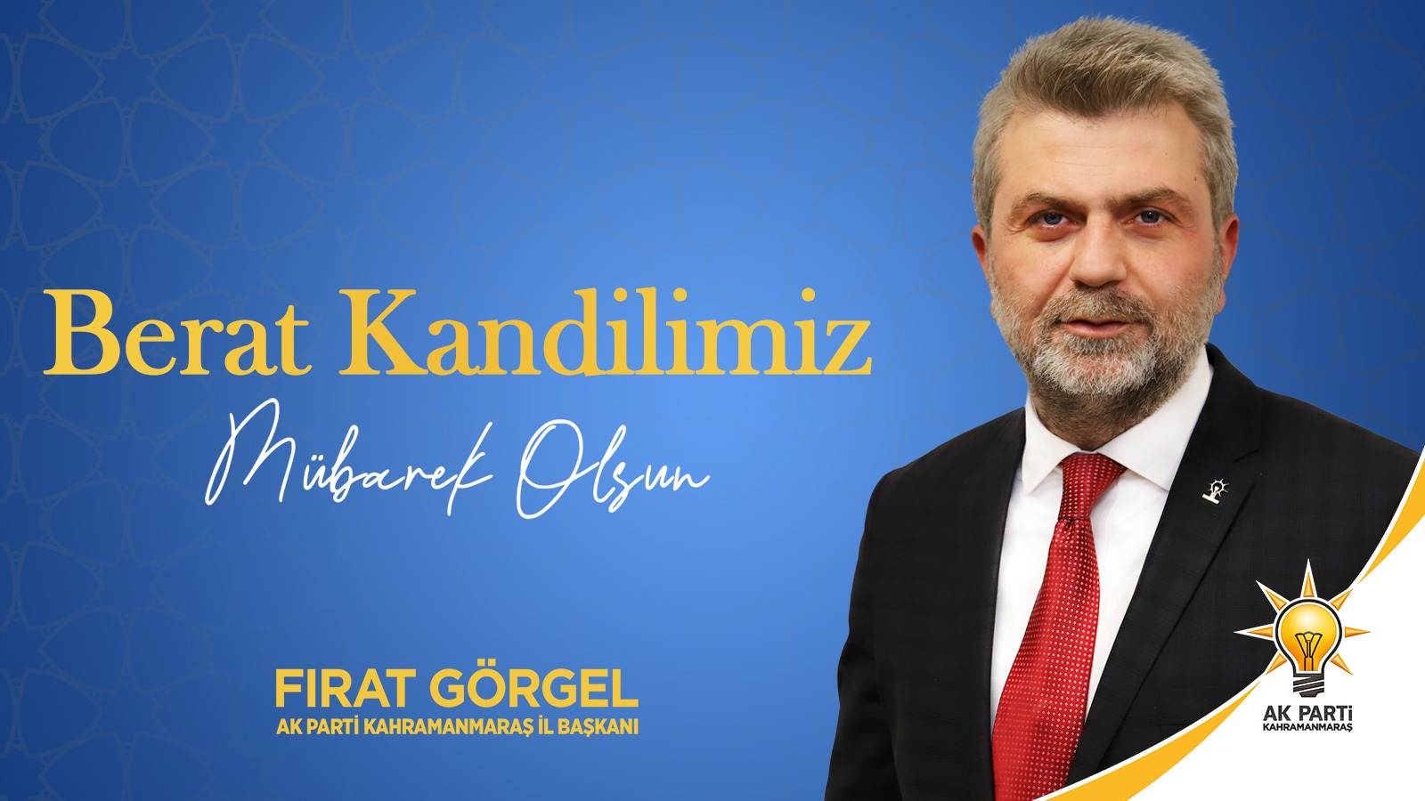 BAŞKAN GÖRGEL’DEN BERAT KANDİLİ MESAJI