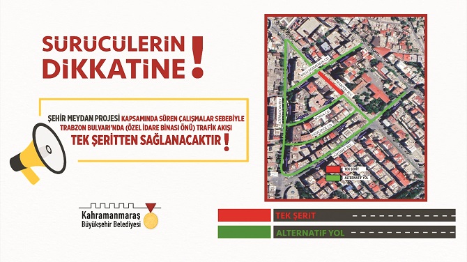 Trabzon Caddesi’nde Ulaşım Kontrollü Sağlanacak
