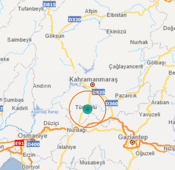 Türkoğlu’nda 2.7 şiddetinde deprem