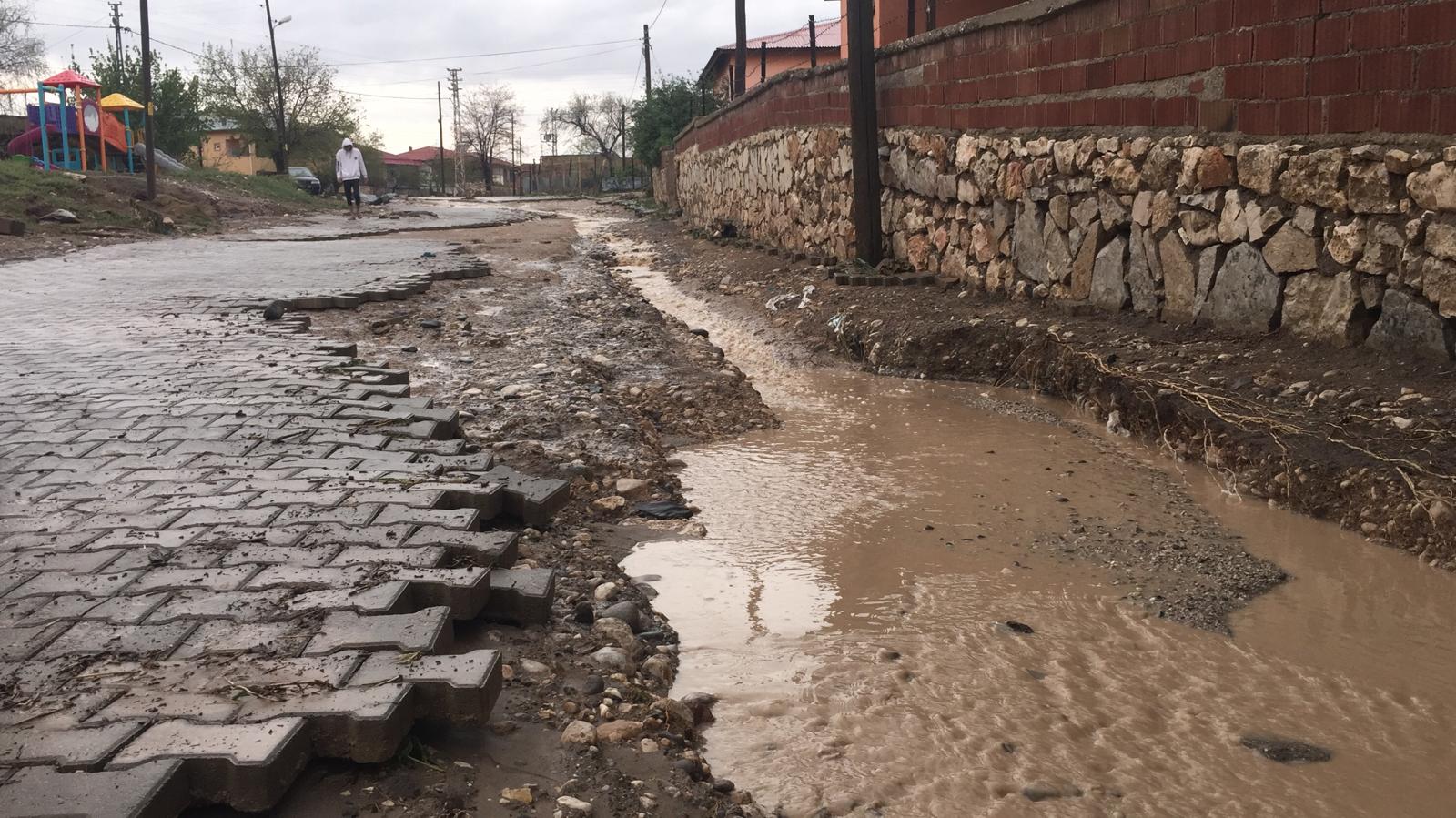 Tarım arazilerini ve evleri sel vurdu