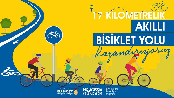 17 Kilometrelik Akıllı Bisiklet Yolu geliyor