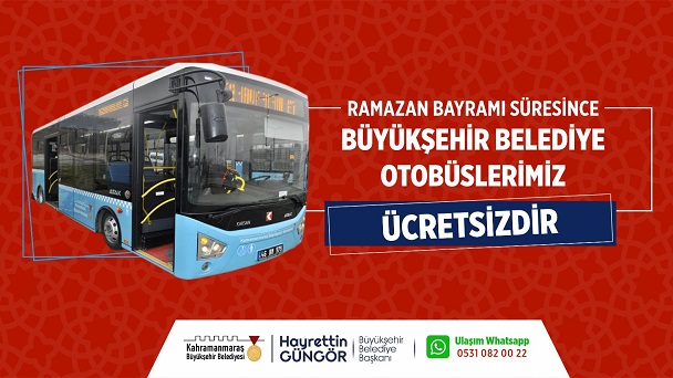 Bayramda Büyükşehir Otobüsleri Ücretsiz