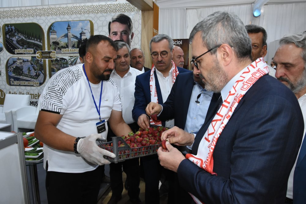 Tanıtım günlerinin ilgi odağı ‘Türkoğlu’nun yayla çilekleri oldu’