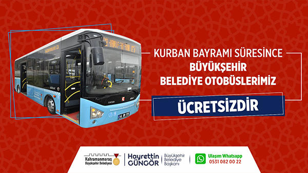 Büyükşehir Otobüsleri Bayramda Ücretsiz