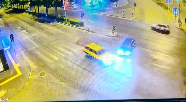 Kahramanmaraş’ta trafik kazası kamerada