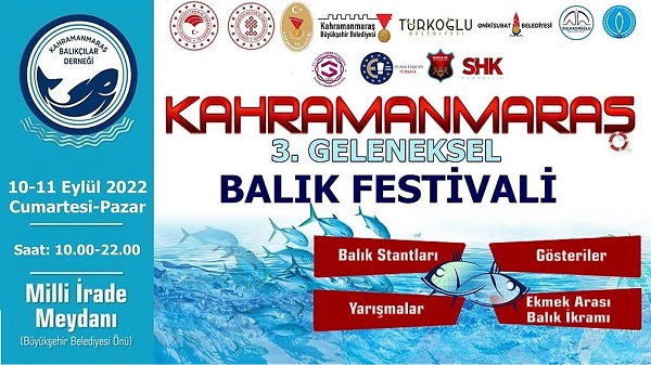 Kahramanmaraş 3. Geleneksel Balık Festivali Başlıyor