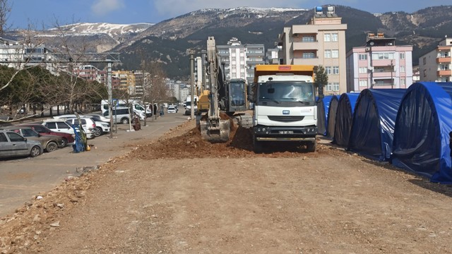 Geçici Konaklama Alanlarında Alt ve Üstyapı Çalışmalarını Sürüyor