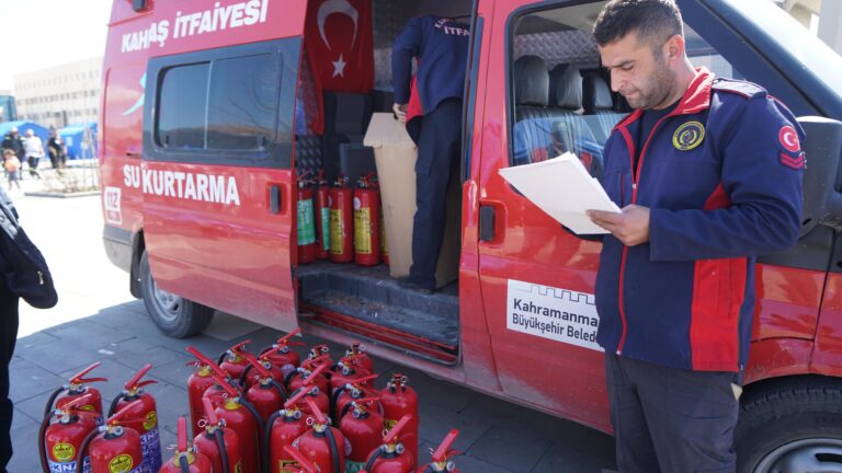Geçici Barınma Merkezlerinde Yangına Karşı Önlemler Alınıyor
