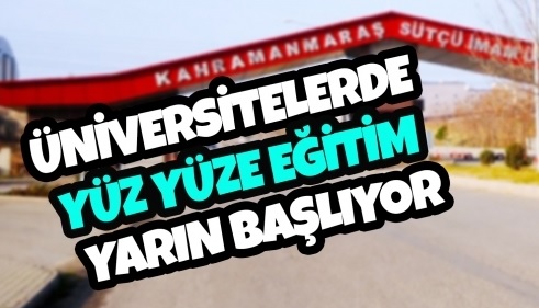 Yüz Yüze Eğitim Yarın Başlıyor