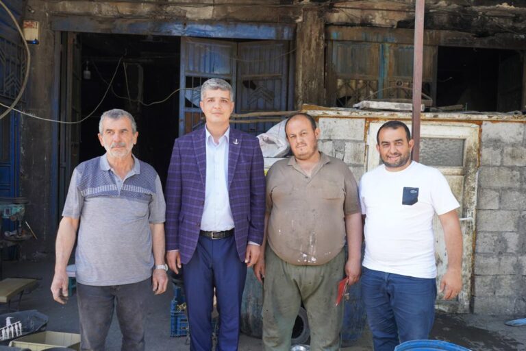 Aydoğar, sanayi esnafını ziyaret etti