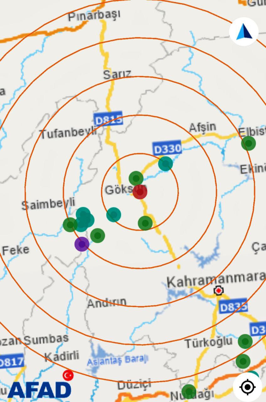 Göksun’da 4.6 büyüklüğünde