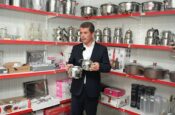 Başkan Okumuş, TUSAŞ Ziyareti Sonrası Konteyner Çarşıyı ziyaret etti