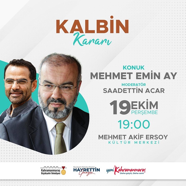 Prof. Ay, ‘Kalbin Kararı’ Başlıklı Söyleşiye Katılacak