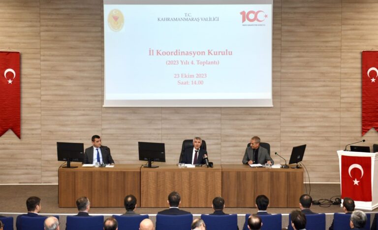 İl Koordinasyon Kurulu toplandı