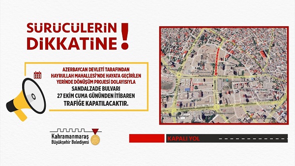 Dikkat o Bulvar trafiğe kapatıldı