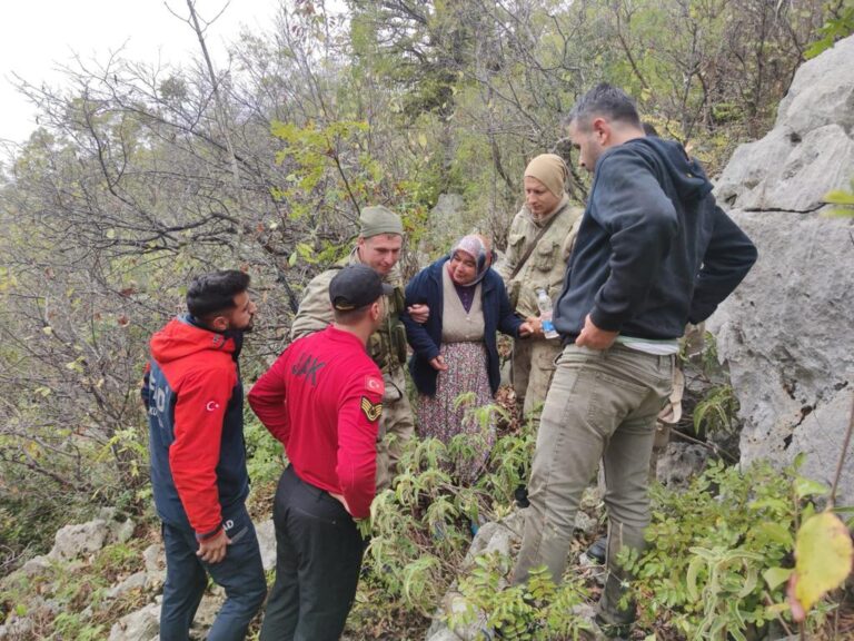 Kaybolan kadın 12 saat sonra bulundu