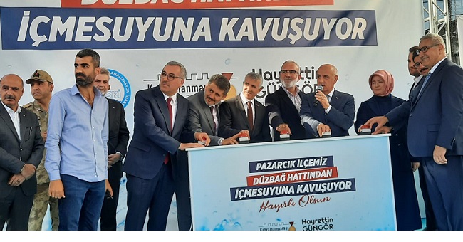 PAZARCIK İÇME SUYUNA KAVUŞUYOR
