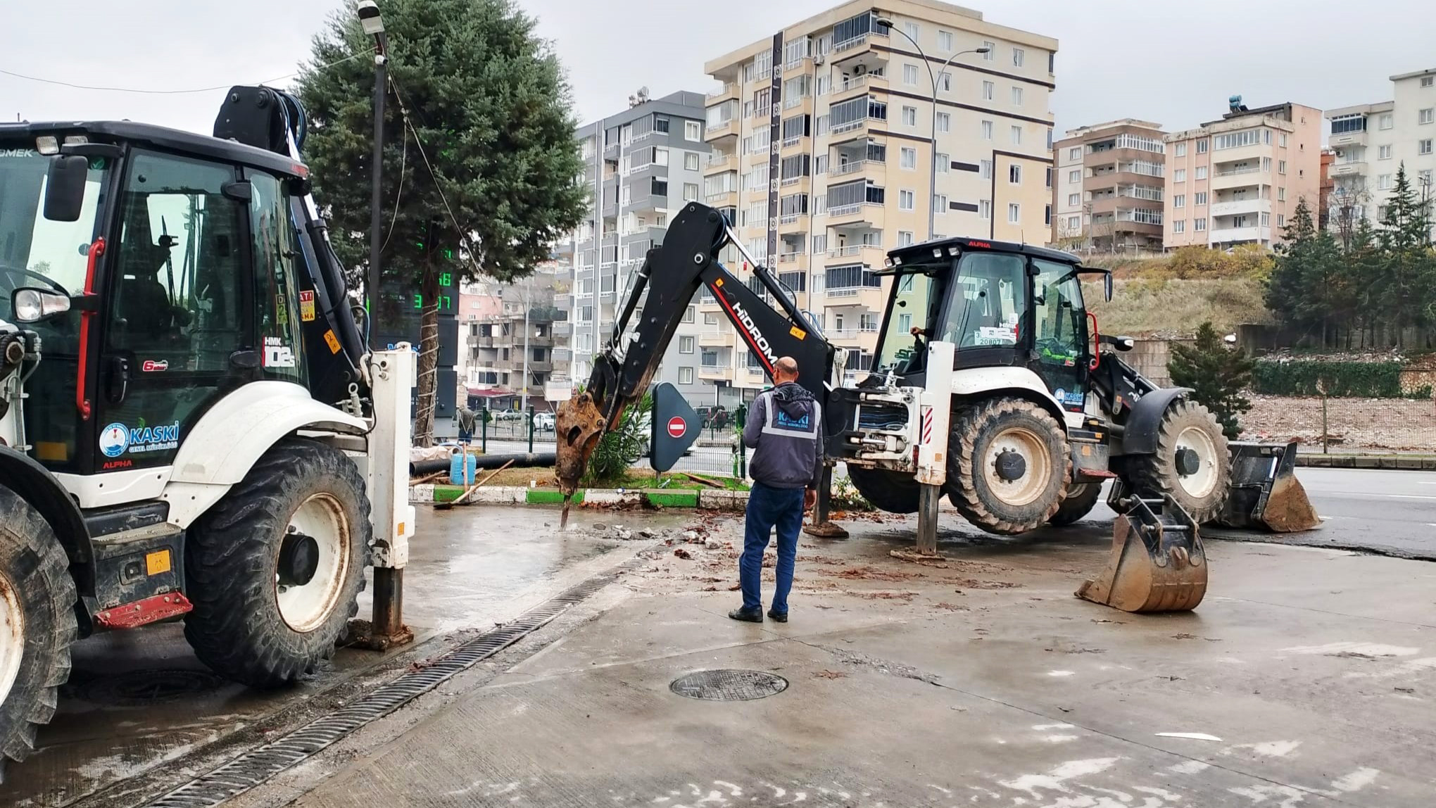 Şehirde Altyapı Hatlarının Bakımı Sürüyor