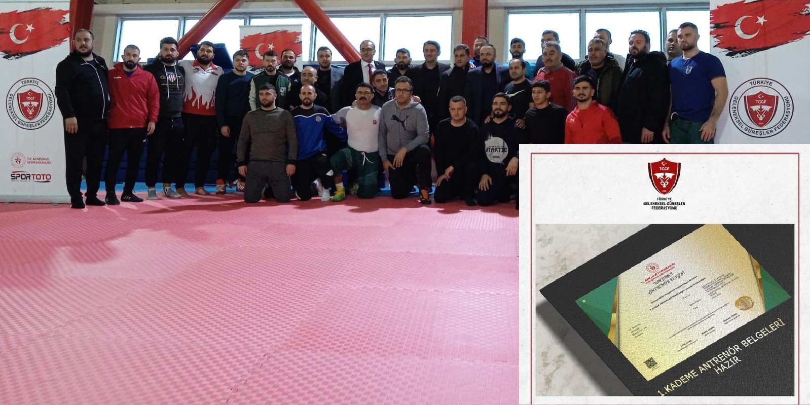 TGF’NİN 73 Antrenörü Belgesini aldı