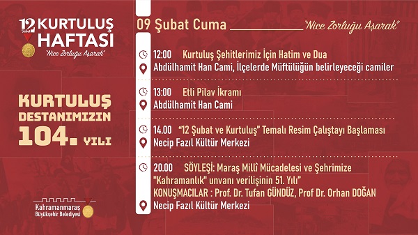 Kurtuluş’un 104. Yılında Çeşitli Etkinlikler Düzenlenecek