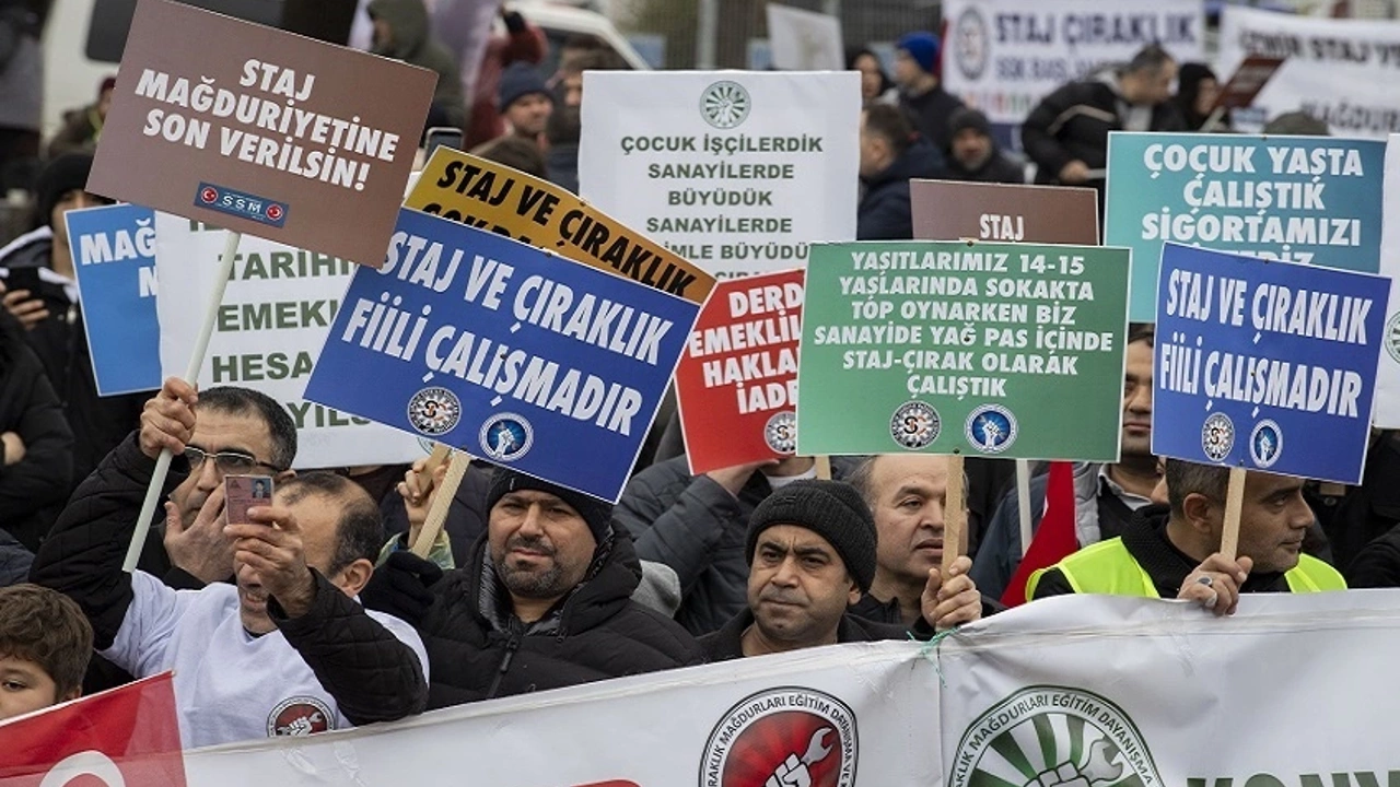 Staj ve Çıraklık Sigortası Mağdurları Haklarını İstiyor