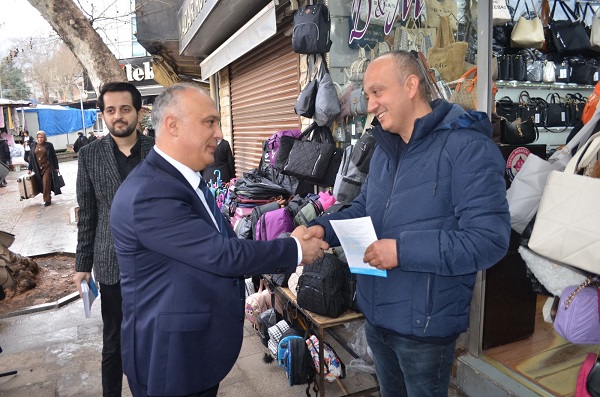 BAŞKAN ADAYI CAN, SIRTIMIZDA TAŞ TAŞIYIP ESNAFLARIMIZIN SORUNLARINI ÇÖZECEĞİZ