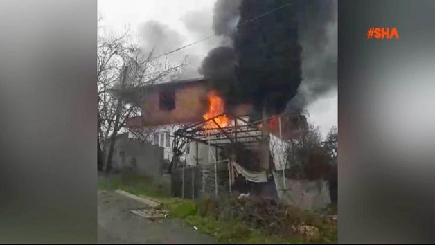 Kahramanmaraş’ta ikamet yangını