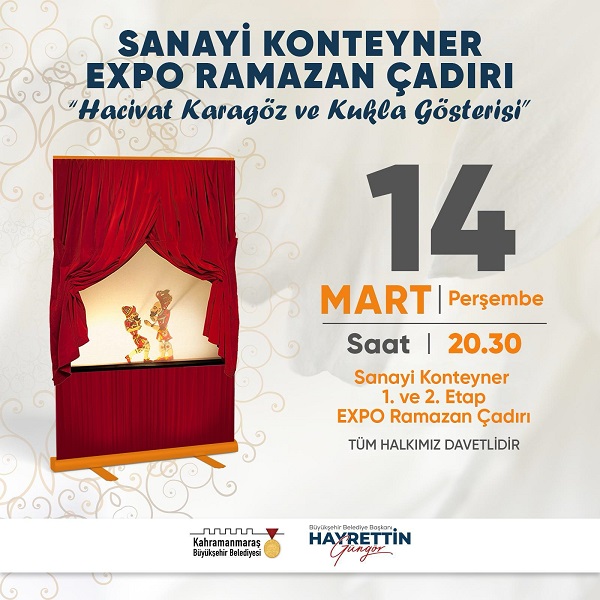 Hacivat Karagöz Kukla Gösterisi Konteyner Kentlerde Çocuklarla buluşacak