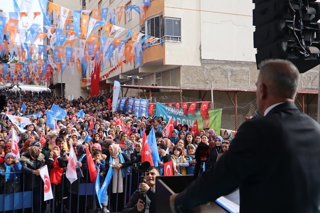 CUMHUR İTTİFAKI’NDAN PAZARCIK’TA COŞKULU MİTİNG