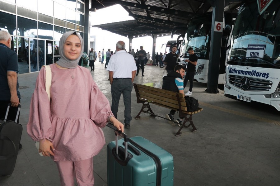 Kahramanmaraş Otogarında Bayram Yoğunluğu