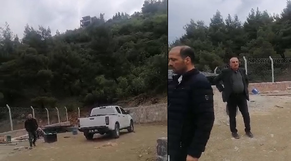 Belediyenin aracı ile Bağ evinde keyif yapıyorlar!