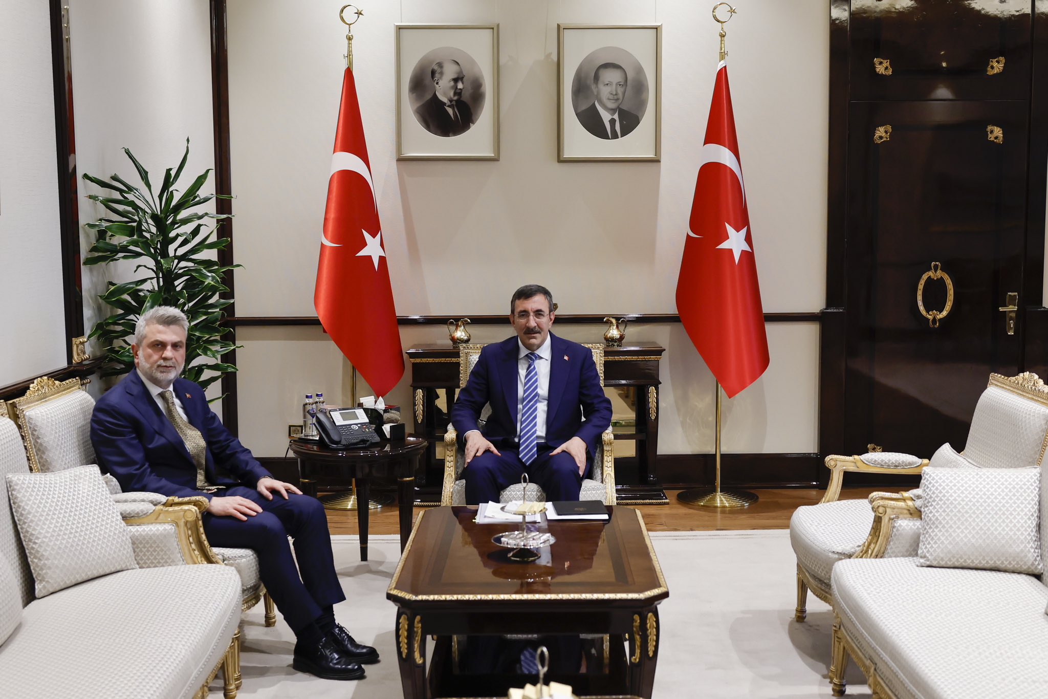 Başkan Görgel, Cumhurbaşkanı Yardımcısı Yılmaz’ı Ziyaret Etti