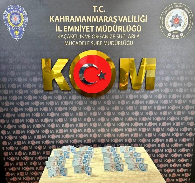 Kahramanmaraş’ta sahte para ve uyuşturucu operasyonu