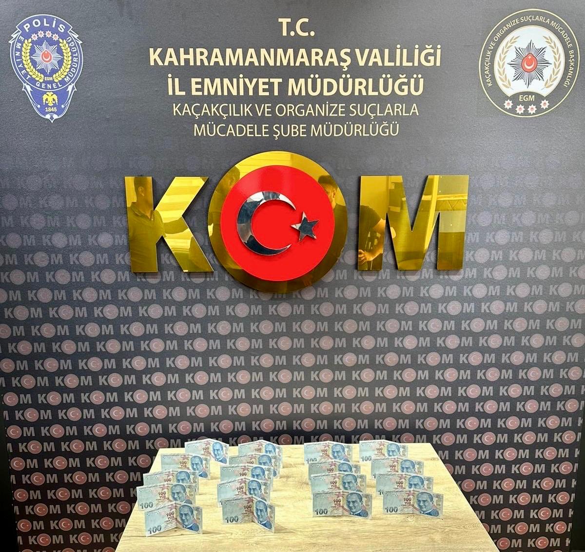 Kahramanmaraş’ta sahte para ve uyuşturucu operasyonu