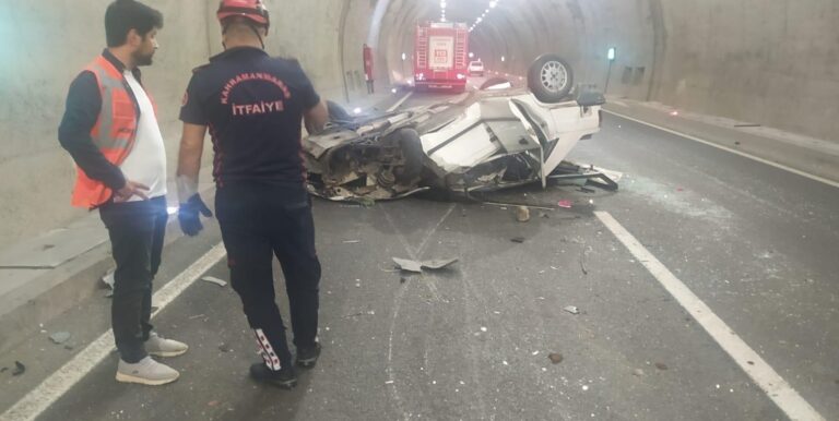 Kahramanmaraş-Kayseri yolunda feci kaza: 2 yaralı