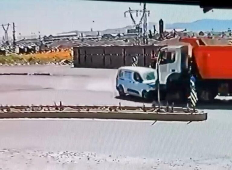 Kahramanmaraş’ta feci kaza kamerada