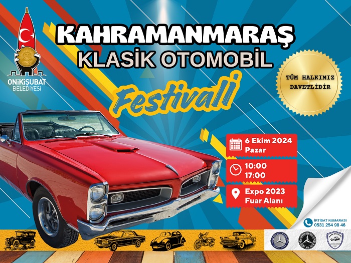 Kahramanmaraş Klasik Otomobil Festivali için geri sayım başladı!