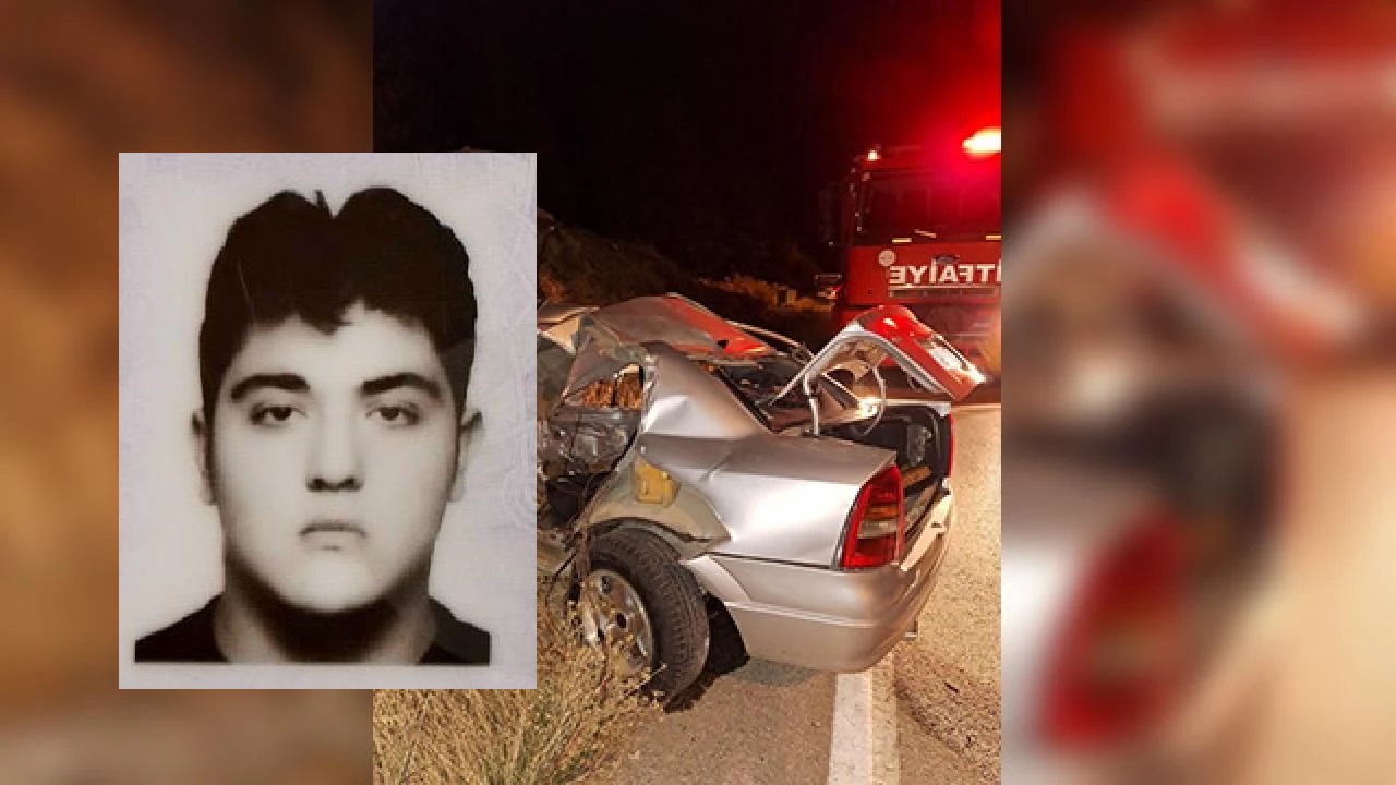 Direğe Çarpan Otomobilde 1 Kişi Hayatını Kaybetti, 4 Kişi Yaralandı